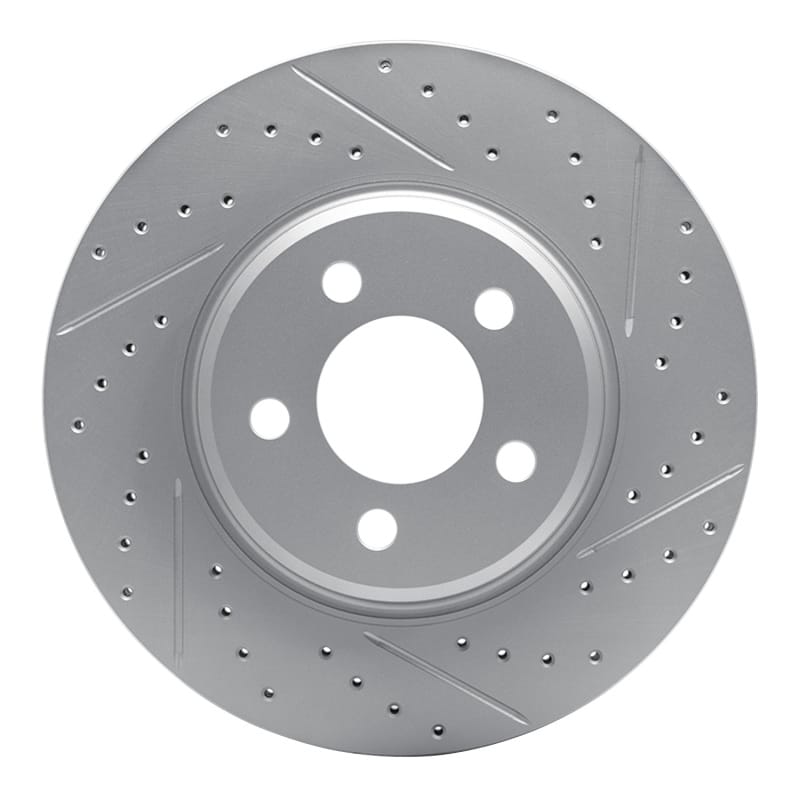 R1 Concepts — R1 02-10 Saab 9-5 Rear Right Drilled & Slotted Geo-Carbon Rotor