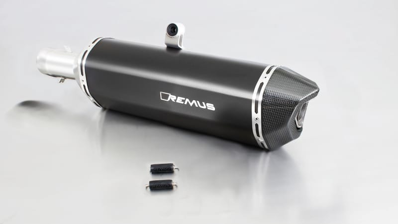 Remus — Remus 08-12 BMW F 650 GS E8GS 52 kW Black Hawk Black Slip On