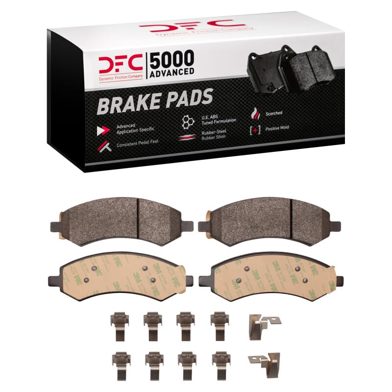 DFC — DFC 05-24 Chrysler Aspen Front 5000 Advanced Semi Metallic Brake Pads and Hardware Kit
DFC Brake Pad Set