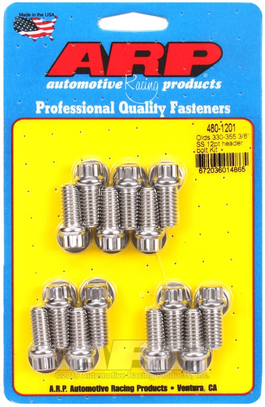 ARP — ARP Olds 330-455 3/8in SS 12pt header bolt kit