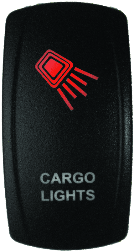 DragonFire Racing — Dual LED Switch, Laser-Etched, Cargo Light, Red