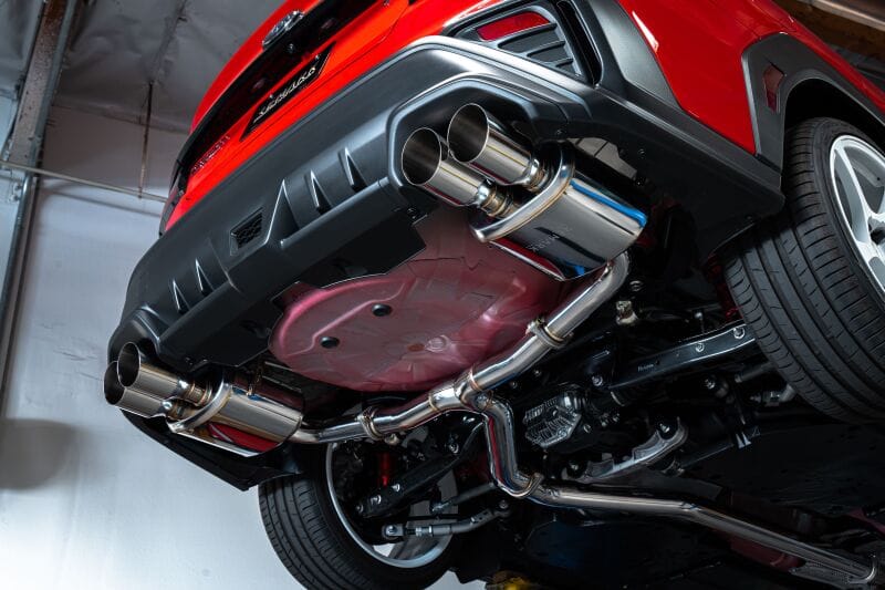 Remark — REMARK 22+ Subaru WRX VB Stainless Steel Quad Tip Catback Exhaust - Resonated