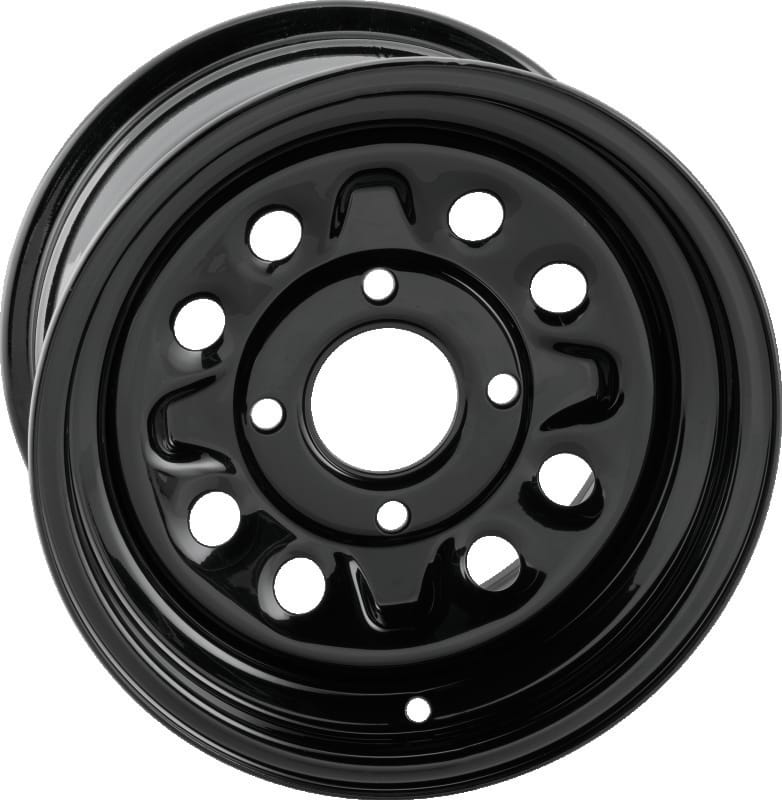 QuadBoss — Steely Wheel, 12x7, 5+2, 4/110, Black