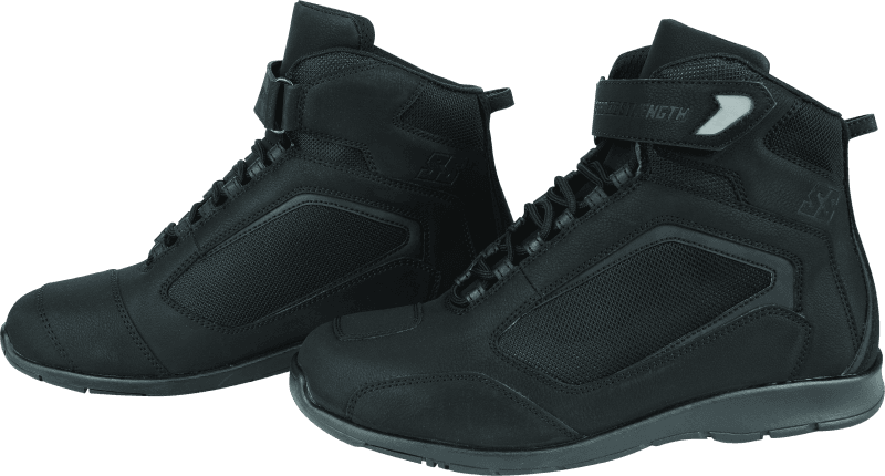 Speed and Strength — Speed and Strength Moment of Truth Leather Shoe Black Size - 8