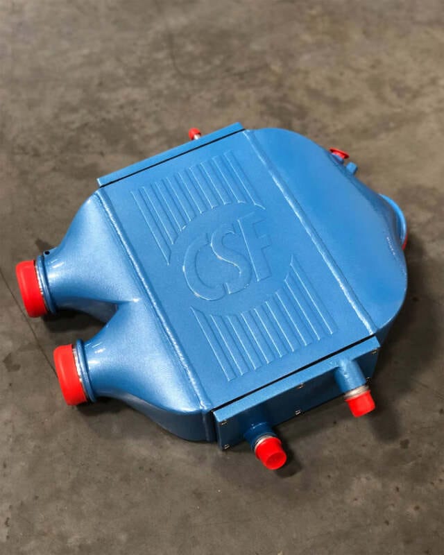 CSF — CSF 2014+ BMW M3/M4 (F8X) Top Mount Charge-Air-Cooler - Blue Jeans