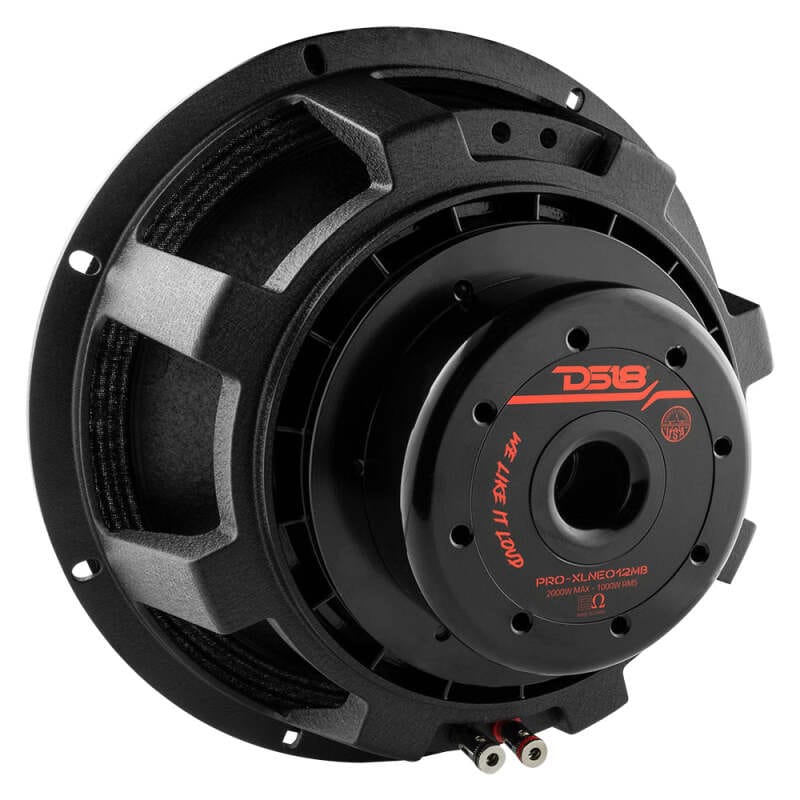 DS18 — DS18 12in 1000 Watts RMS 8 ohm Neodymium Mid-Bass Loudspeaker