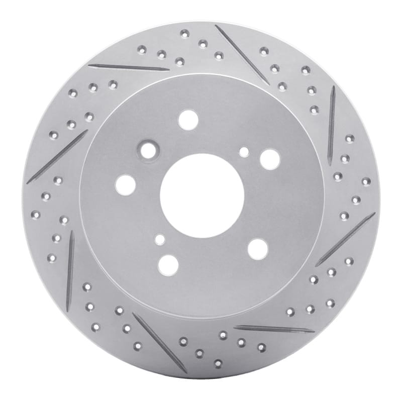 R1 Concepts — R1 07-12 Lexus Es350 Rear Right Drilled & Slotted Geo-Carbon Rotor