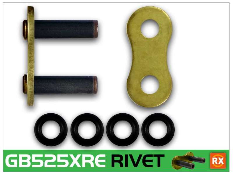 RK Chain — RK Chain GB525XRE-RIVET - Gold