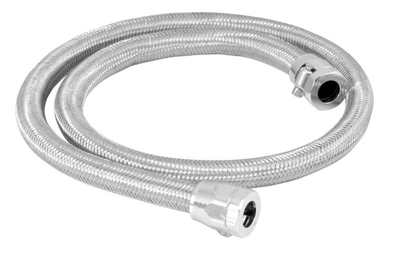 Spectre — Spectre Stainless Steel Flex Fuel Line 3/8in. ID - 3ft. w/Chrome Clamps