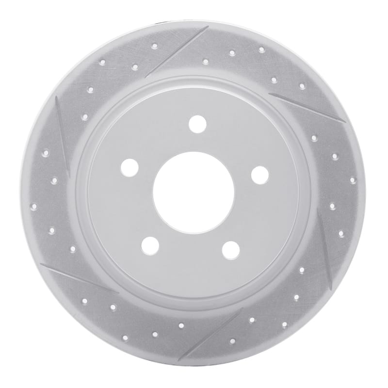 R1 Concepts — R1 13-18 Ford C-Max Rear Left Drilled & Slotted Geo-Carbon Rotor