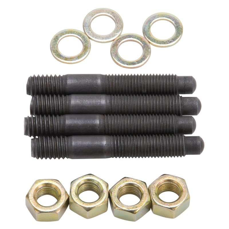 Edelbrock — Edelbrock Carburetor Mounting Studs Bullet Nosed Black Oxide Gold Iridite Washers/Nuts Set of 4
CARB COMPONENTS