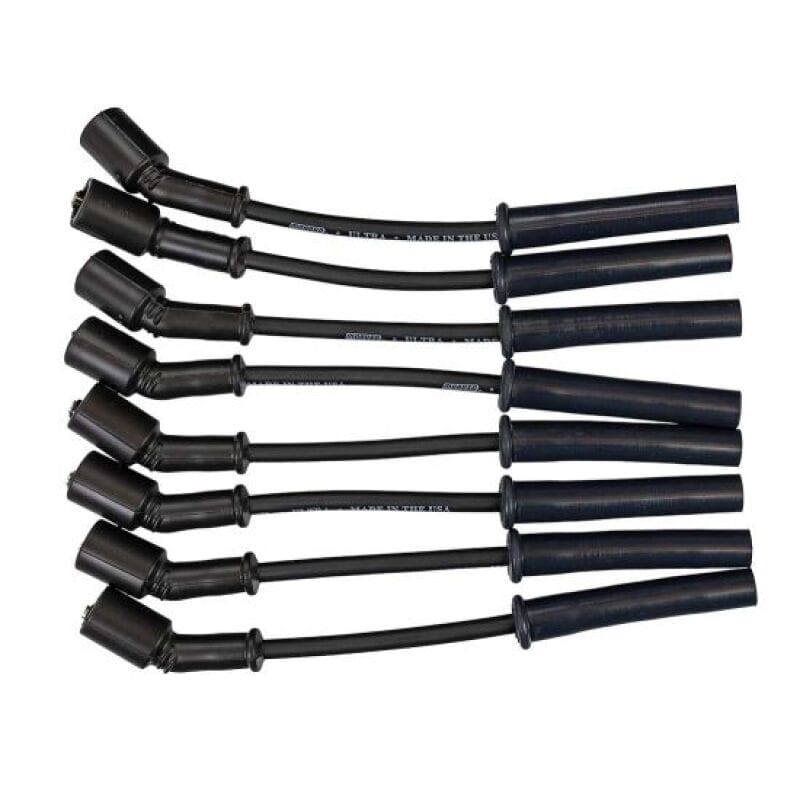 Moroso — Moroso GM Gen V LT1/LT4 Ultra 350 8mm Multi-Angle Boot Ignition Spark Plug Wire Set - Black