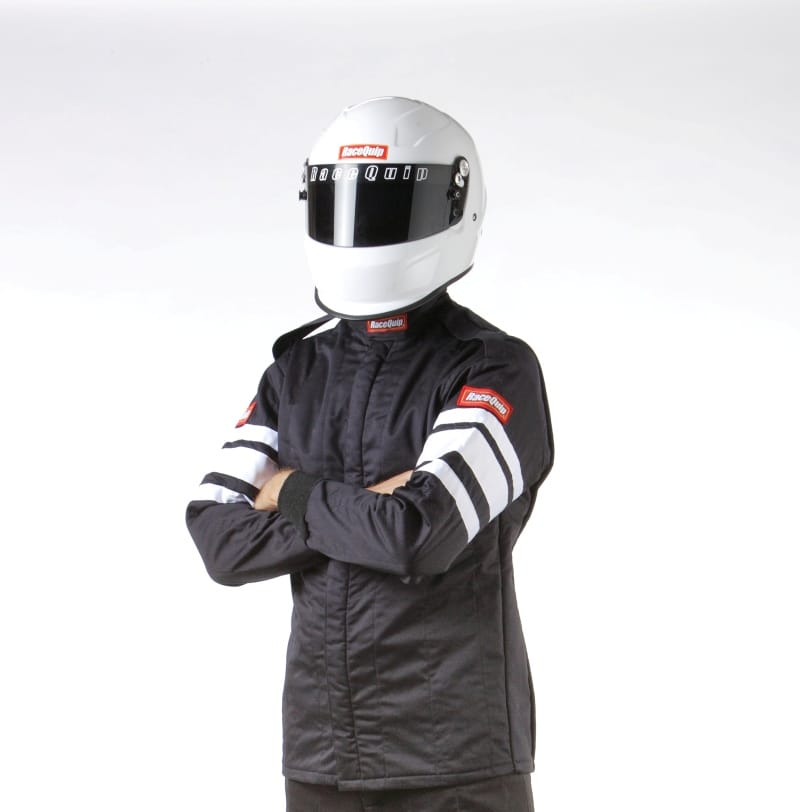 Racequip — RaceQuip Black SFI-5 Jacket - Medium Tall