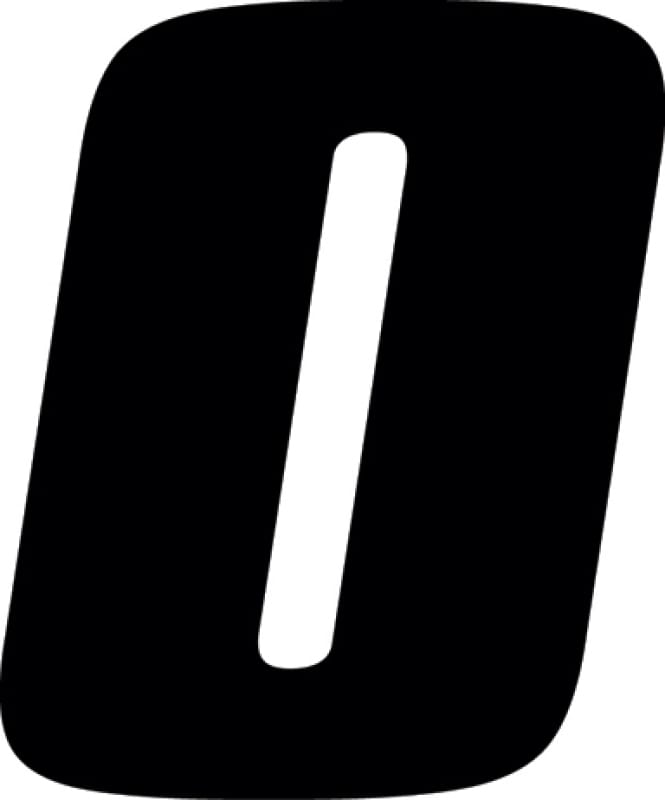 Hardline — Hardline Dirt Digits 3pk 4 in. - High Gloss Number 0 - Black