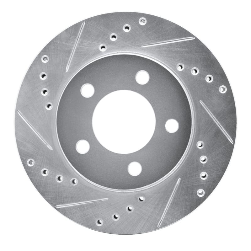 R1 Concepts — R1 70-93 Ford Taurus (Excl SHO) Front Left Drilled & Slotted Silver Brake Rotor
R1 Brake Rotor Drill