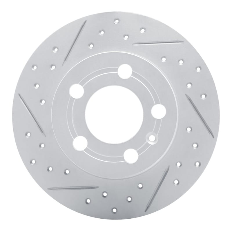 R1 Concepts — R1 01-06 Audi Tt Quattro Rear Left Drilled & Slotted Geo-Carbon Rotor