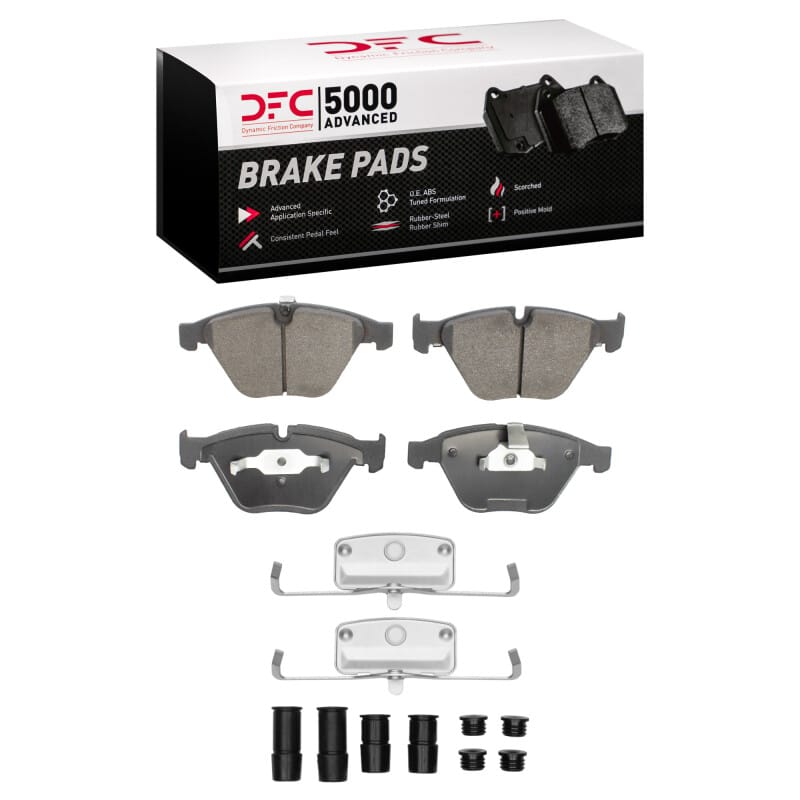 DFC — DFC 04-13 BMW 525I (USA/Canada) Front 5000 Advanced Low Metallic Brake Pads and Hardware Kit
DFC Brake Pad Set