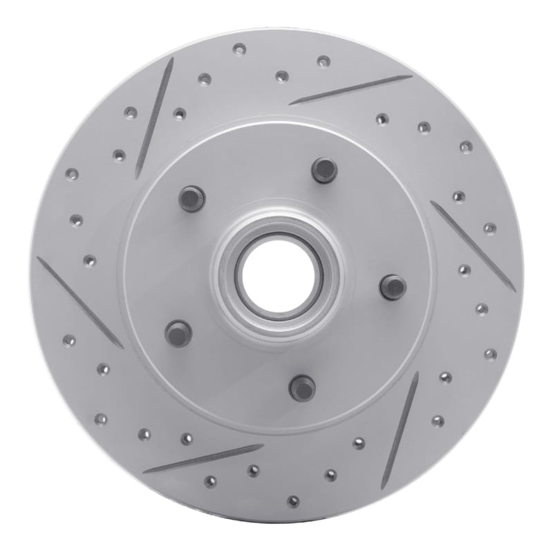 R1 Concepts — R1 82-95 Buick Regal Front Right Drilled & Slotted Geo-Carbon Rotor