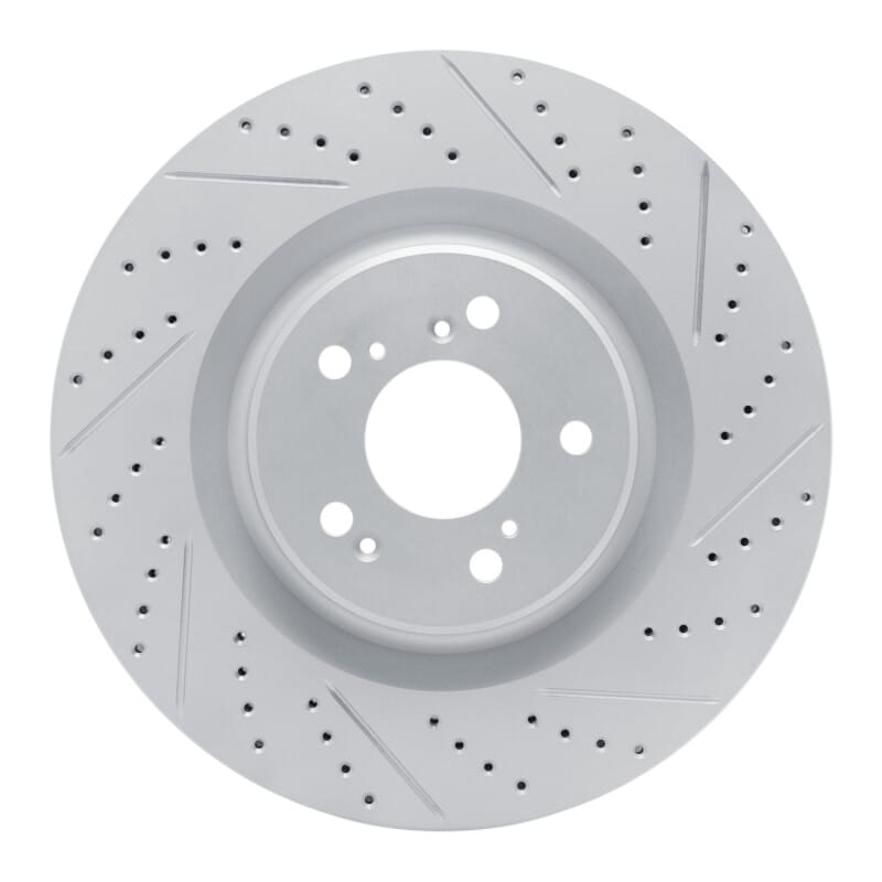 R1 Concepts — R1 21-26 Acura Mdx Front Right Drilled & Slotted Geo-Carbon Rotor