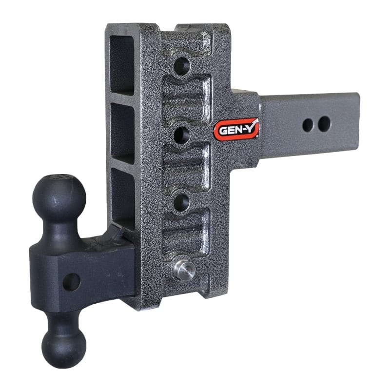 GEN-Y Hitch — Gen-Y Mega Duty 3in Shank 6in Offset Drop 3.5K TW 32K Hitch w/GH-0161 Dual-Ball
Drop Hitch