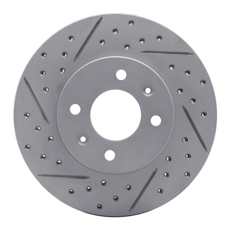 R1 Concepts — R1 12-25 Dodge Attitude (Mexico) Front Left Drilled & Slotted Geo-Carbon Rotor