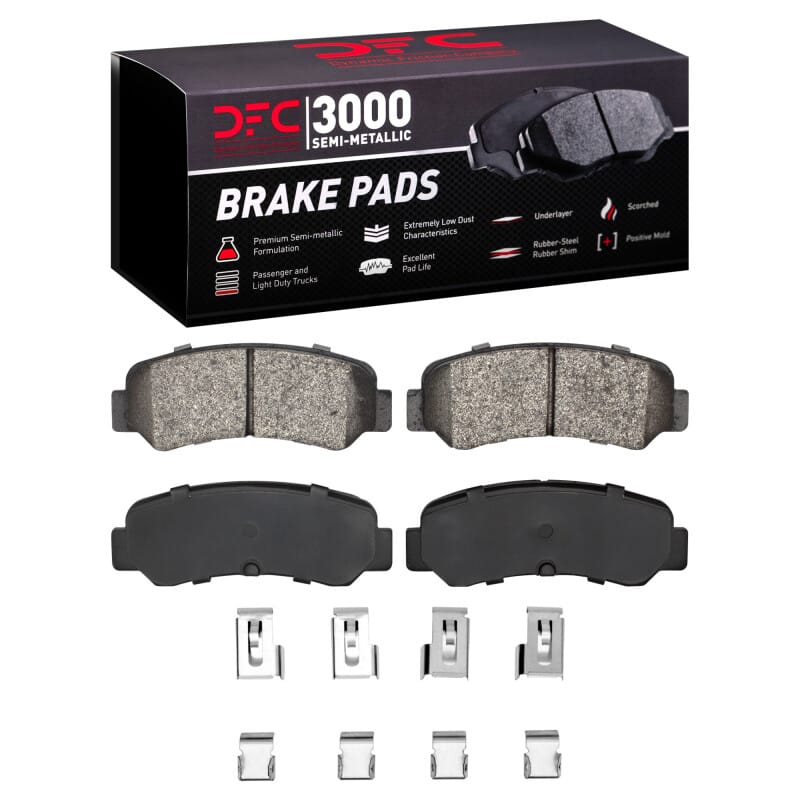 DFC — DFC 76-80 Plymouth Arrow Rear 3000 Semi-Metallic Brake Pads and Hardware Kit
DFC Brake Pad Set