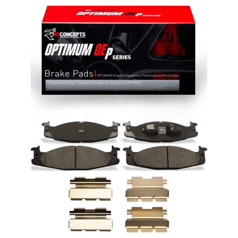 R1 Concepts — R1 94-03 Ford E-150 Club Wagon Front Optimum OE Pads & Hardware Kit
R1 Optimum Oe Pads a