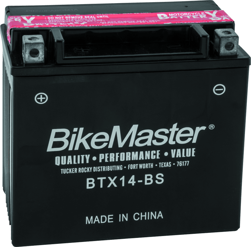 BikeMaster — BTX14-BS Battery, 180 CCA