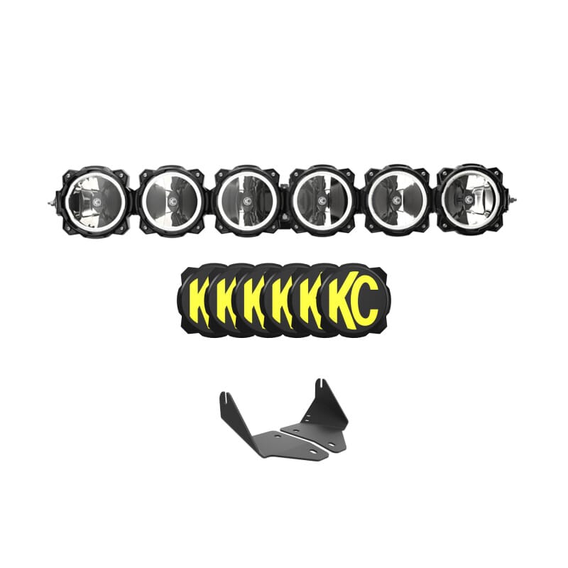KC HiLiTES — KC HiLiTES 2020+ Polaris RZR Turbo R/Pro XP 39in. Pro6 Gravity LED 6-Light 120w Combo Beam