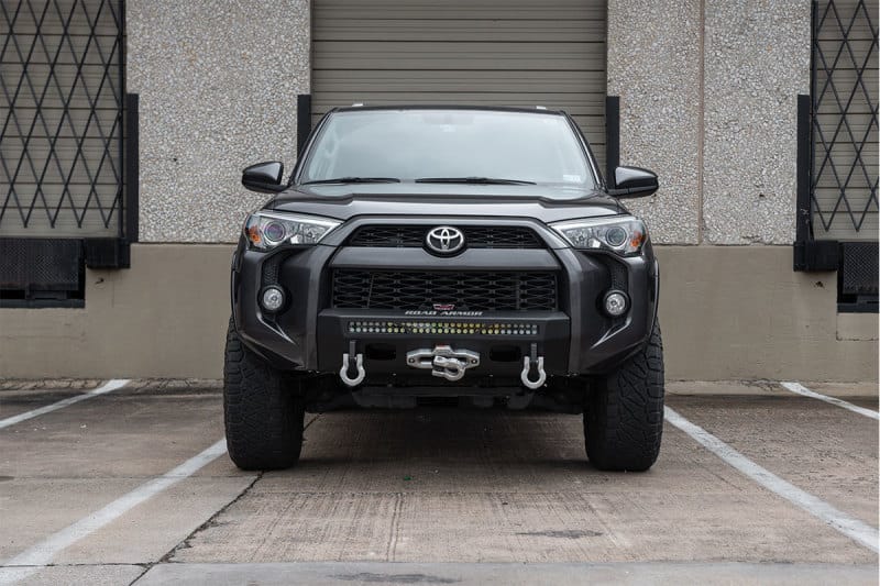 Road Armor — Road Armor 14-21 Toyota 4Runner Stealth Fr Low Profile Hidden Winch Bumper w/30in Single Row Light