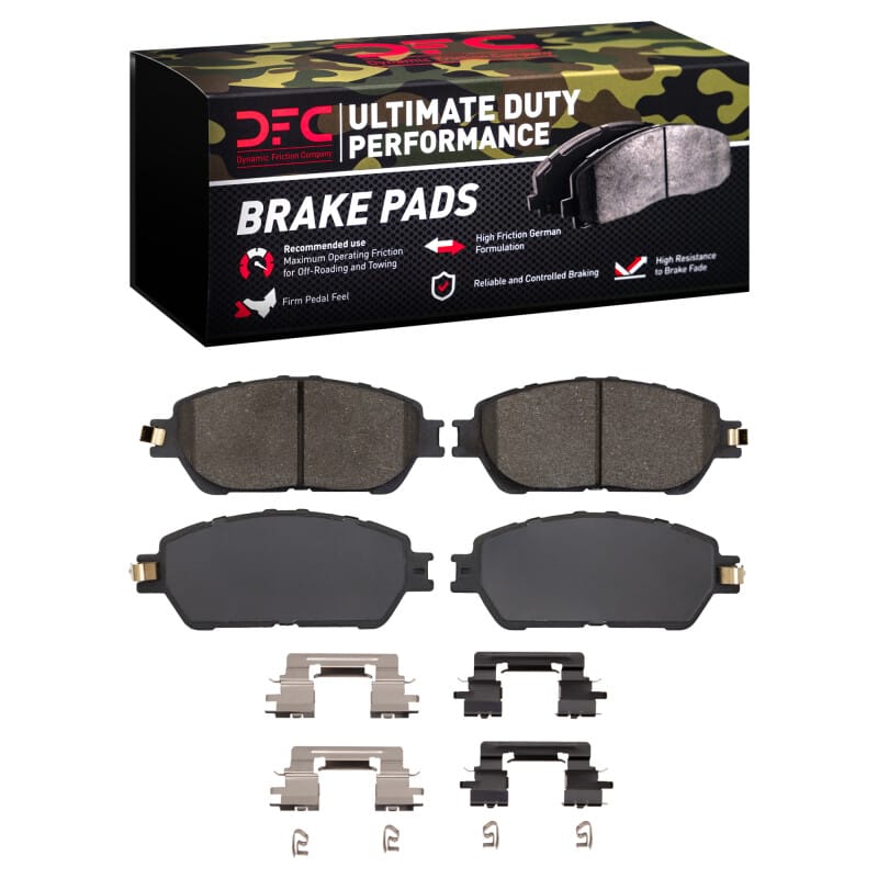 DFC — DFC 04-10 Toyota Sienna Front Ultimate Duty Performance Brake Pads and Hardware Kit
DFC Brake Pad Set