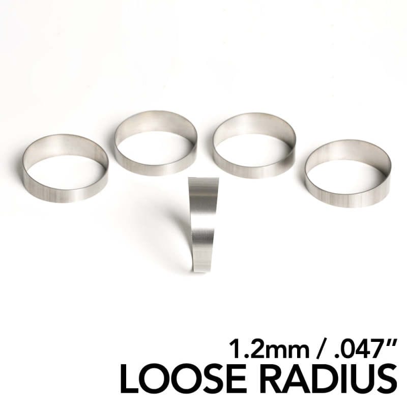 Ticon — Ticon Industries 2.13in Diameter 2D Loose Radius 1.2mm/.047in Titanium Pie Cut - 5pk