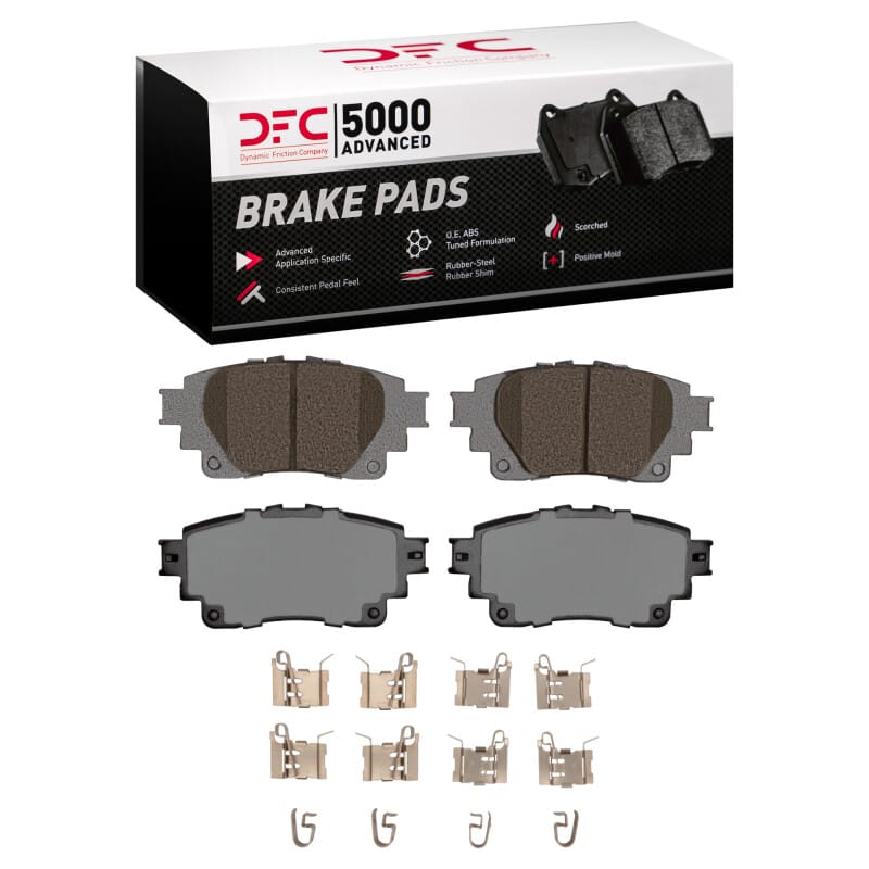 DFC — DFC 19-22 Toyota Corolla (Mexico) Rear 5000 Advanced Ceramic Brake Pads and Hardware Kit