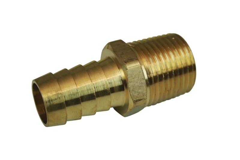 Moroso — Moroso Straight Fitting - 1/2in NPT to 5/8in Barbed - Brass - Single