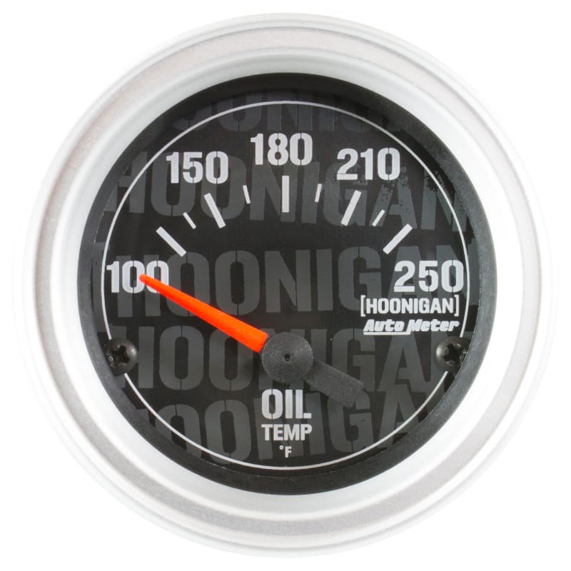 AutoMeter — Autometer Hoonigan 52mm 100-250 Deg F Full Electronic Oil Temp Gauge
2" OIL TEMP, 100-250