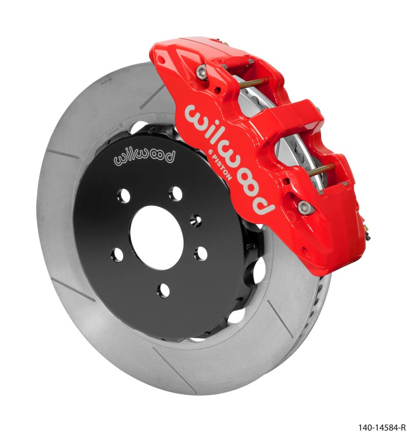 Wilwood — Wilwood AERO6 Front Kit 14.00in BBK - 08-12 Audi A4/A5/S5 - Red Drilled & Slotted Rotor
BRAKE KIT