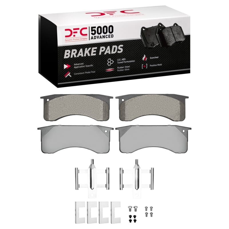 DFC — DFC 91-24 Blue Bird TC1000 Front/Rear 5000 Advanced Semi Metallic Brake Pads and Hardware Kit
DFC Brake Pad Set
