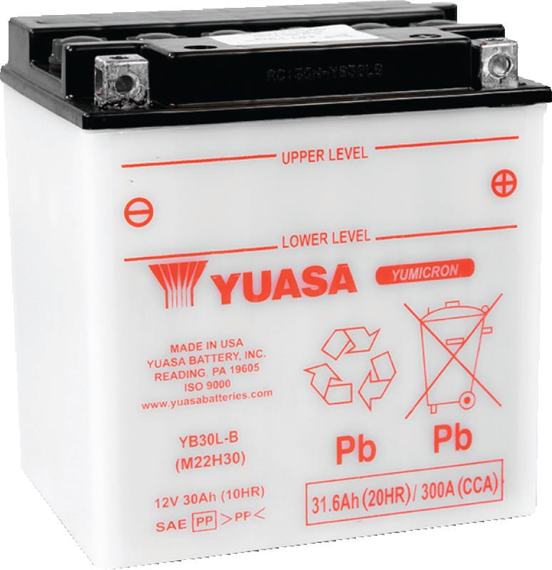 Yuasa Battery — Yuasa YB30L-B Yumicron CX 12-Volt Battery
