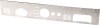 Kentrol — Kentrol 76-86 Jeep CJ Dash Panel Without Radio Opening Brushed Silver