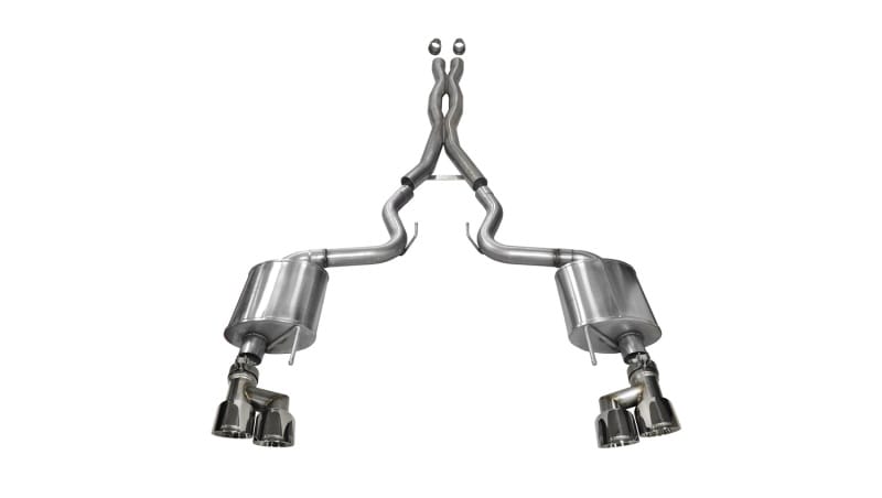CORSA Performance — Corsa 2015-2017 Ford Mustang GT 5.0 3in Cat Back Exhaust Polish Quad Tips (Sport)
Exhaust