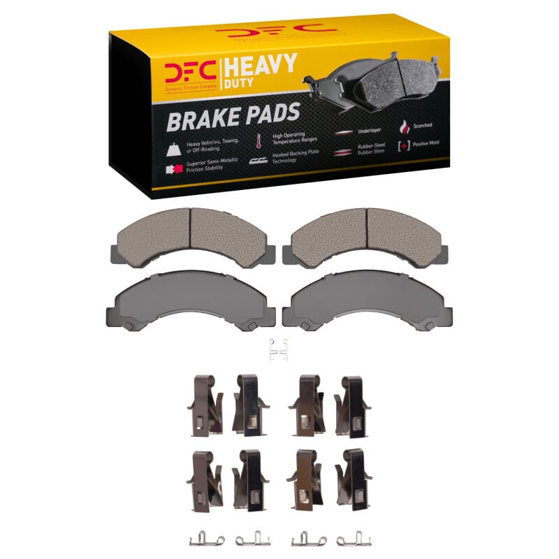DFC — DFC 98-24 Chevrolet W3500 Gas Engine Rear/Front Heavy Duty Pads and Hardware Kit
DFC Brake Pad Set