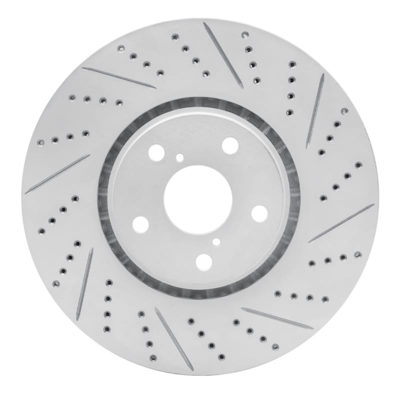 R1 Concepts — R1 07-11 Lexus Gs350 Right Front Drilled & Slotted Geo-Carbon Rotor