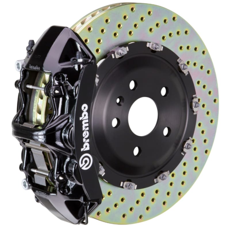 Brembo — Brembo 24+ BMW M30i/530i xDrive Front GT BBK 6 Piston Cast 380x34 2pc Rotor Drilled - Black