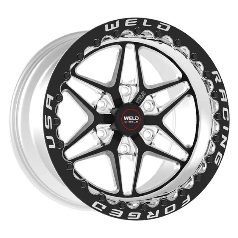 Weld — Weld S81 17x10 / 5x4.75 BP/ 7.2in. BS (43mm Offset) Black Wheel 3.18 ID (High Pad) - Single Beadlock