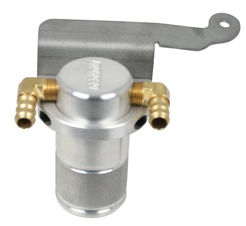 Moroso — Moroso 11-14 Ford Mustang GT Air/Oil Separator Catch Can - Small Body - Billet Aluminum