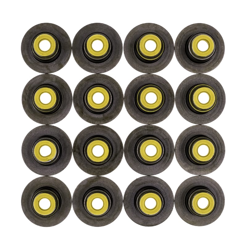 Cometic Gasket — Cometic .265in x .500in x .635in x 1.126in Metal Jacket Valve Stem Seal - Yellow - 16 Pack
Valve Stem Seal Pack