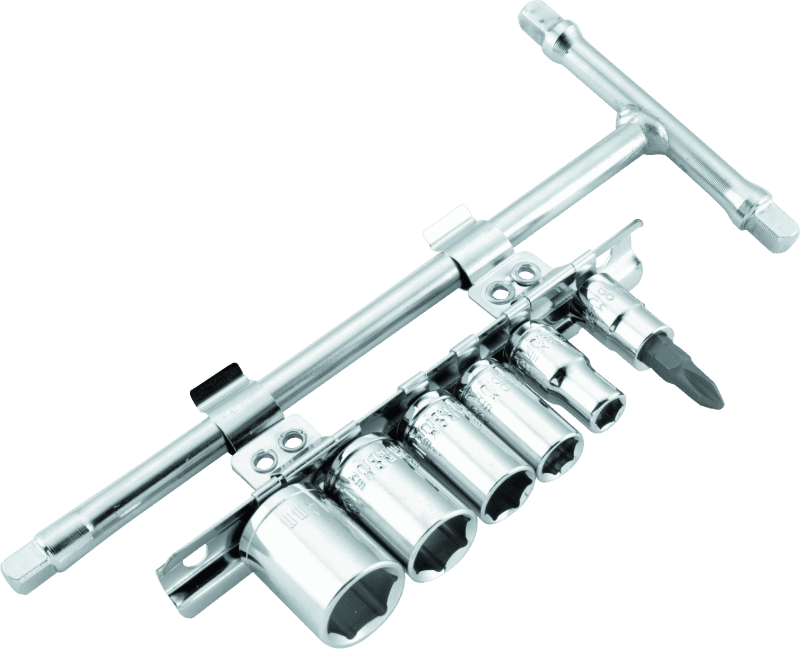 BikeMaster — BikeMaster 1/4in Drive T-handle Set (6mm/8mm/10mm/12mm/14mm/#2 Phillips)