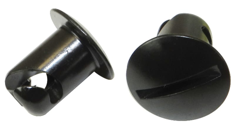 Moroso — Moroso Quick Fastener - Oval Head - 7/16in x .450in - Steel - Black - 10 Pack