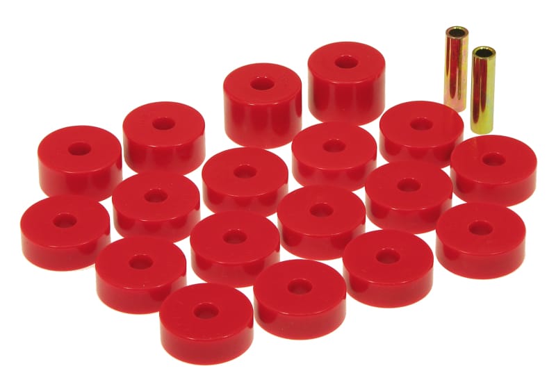 Prothane — Prothane 74-75 Jeep CJ5 Body Mounts - Red
BODY/SUB-FRAME MNTS