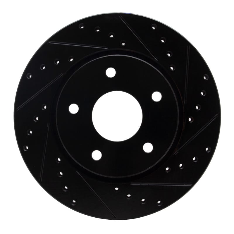 R1 Concepts — R1 08-16 Chrysler Town & Country Front Right Drilled & Slotted Black Brake Rotor
R1 Brake Rotor Drill